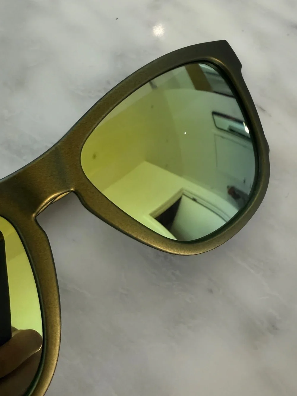 goodr Mirrored  Yellow Lens Cat-Eye Sunglasses